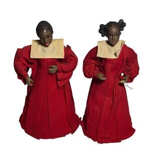 Vintage Silvestri Holiday Christmas African American Children Choir Figurines